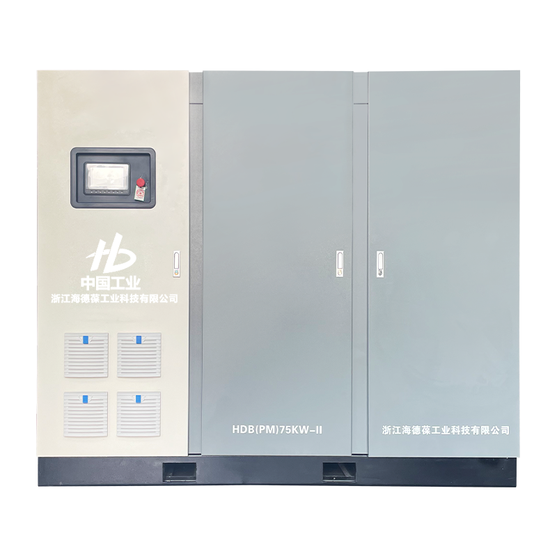 100HP মাইক্রো-অয়েল টুইন স্ক্রু টু-স্টেজ কম্প্রেসার